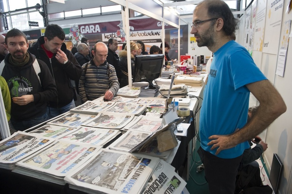 ‘La Gallina Vascaren’ standa. (Juanan RUIZ/ARGAZKI PRESS) ‘La Gallina Vascaren’ standa. (Juanan RUIZ/ARGAZKI PRESS)