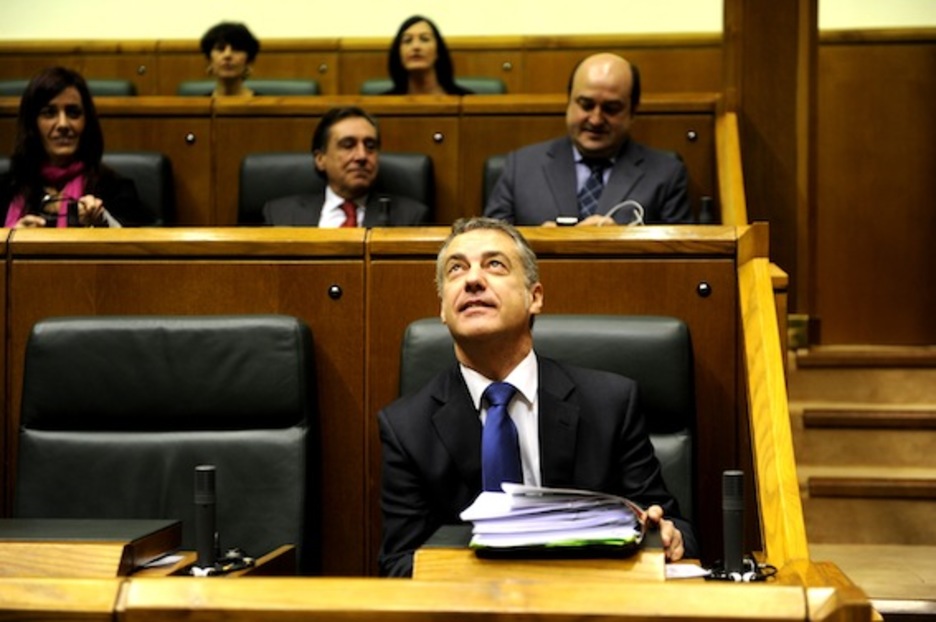 El líder del PNV, Iñigo Urkullu, en el Parlamento de Gasteiz. (Juanan RUIZ/ARGAZKI PRESS) El líder del PNV, Iñigo Urkullu, en el Parlamento de Gasteiz. (Juanan RUIZ/ARGAZKI PRESS)