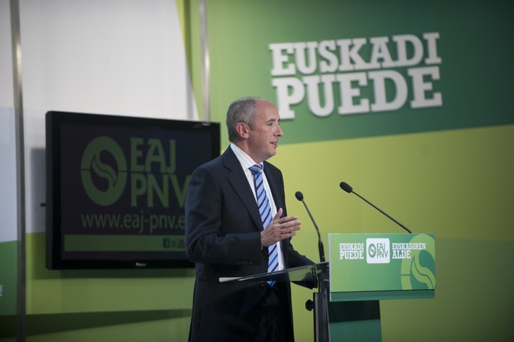 Josu Erkoreka, en una comparecencia en 2011. (Juanan RUIZ/ARGAZKI PRESS)