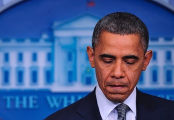 Barack Obama, durante la comparecencia posterior al tiroteo. (Mandel NGAN/AFP PHOTO)