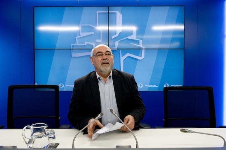 El portavoz del PSE, José Antonio Pastor. (Raul BOGAJO/ARGAZKI PRESS)