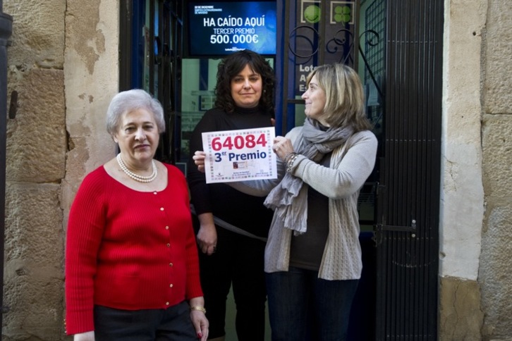 El 64.084, además de en Ondarroa, también se ha vendido en Tafalla. (Iñigo URIZ/ARGAZKI PRESS)