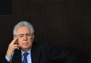 El primer ministro italiano en funciones, Mario Monti. (Vincenzo PINTO/AFP PHOTO)