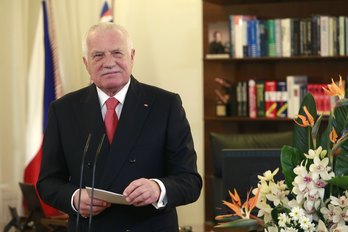 El presidente Vaclav Klaus. (Michal CIZEK / AFP)