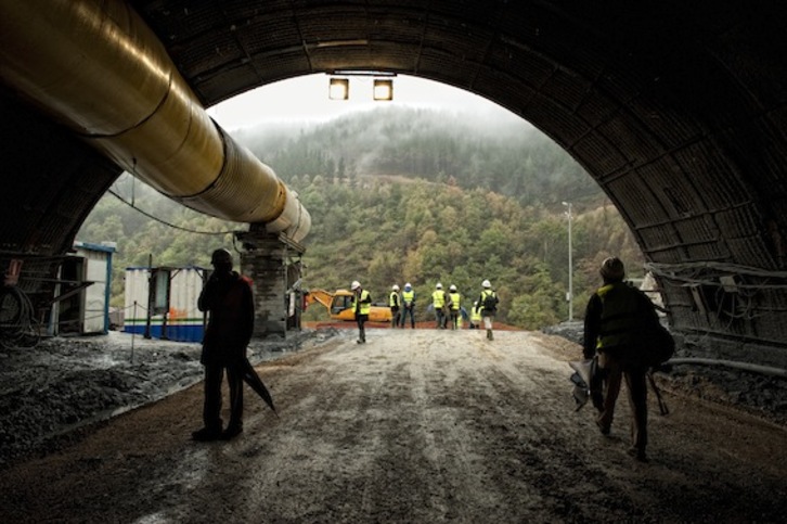 Inicio de las obras del TAV en Ordizia. (Jon URBE/ARGAZKI PRESS)