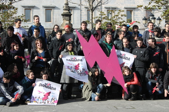 Gaur goizean aurkeztu dute jaialdia Urduñan. (Gazte Danbada)