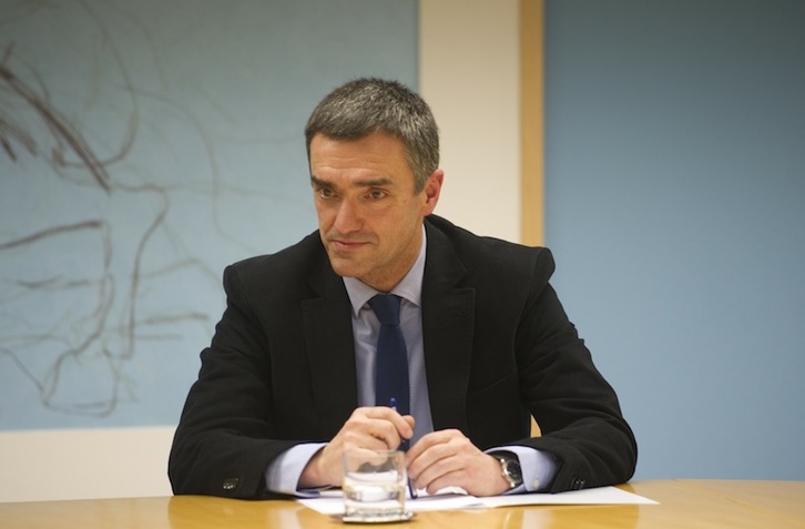 Jonan Fernández, tras anunciarse su nombramiento. (Raul BOGAJO/ARGAZKI PRESS)