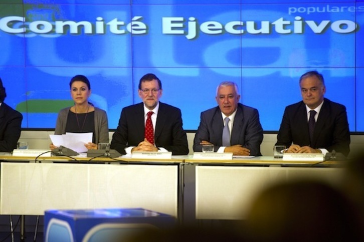 El caso Bárcenas ha arrojado la sombra de la sospecha sobre el Partido Popular y su financiación. (Dominique FAGET/AFP PHOTO)