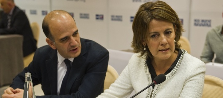 Catalán y Barcina, el pasado mes de diciembre. (Lander FDEZ. ARROYABE/ARGAZKI PRESS)