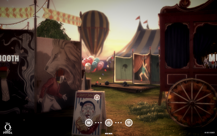 Captura de pantalla del circo donde trabaja el mago protagonista. (NAIZ.INFO)
