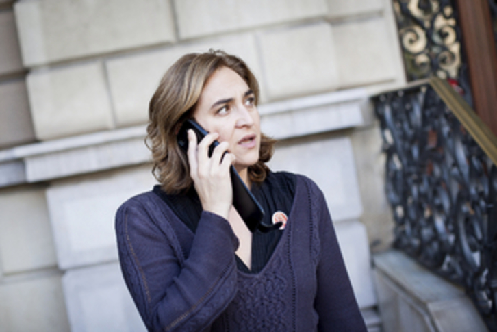 Ada Colau, portavoz de la Plataforma de Afectados por la Hipoteca. (Albert GARCIA)
