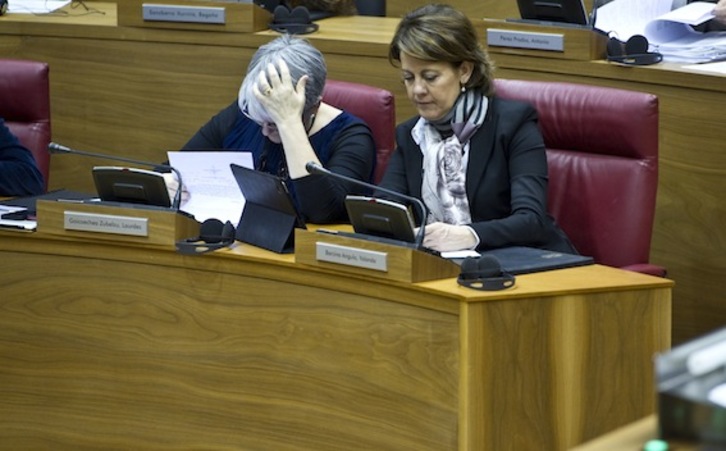Yolanda Barcina, en el Parlamento de Nafarroa, en una imagen de archivo. (Jagoba MANTEROLA/ARGAZKI PRESS)