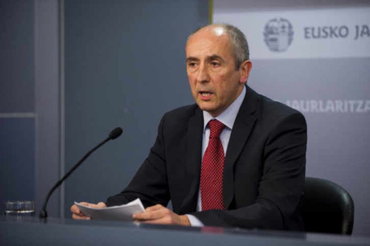 El portavoz de Lakua, Josu Erkoreka, en una imagen de archivo. (Juanan RUIZ/ARGAZKI PRESS)