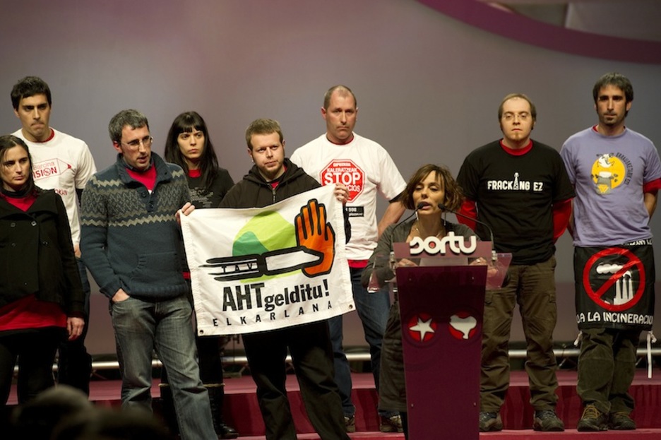 Amaia Izko egoera ekonomikoa aldatzearen beharraz mintzatu da. (Idoia ZABALETA/ARGAZKI PRESS)