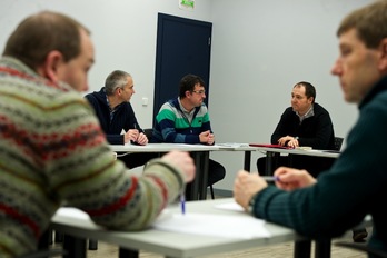 Primera reunión del Consejo Nacional de Sortu en su sede de Iruñea. (Iñigo URIZ/ARGAZKI PRESS)