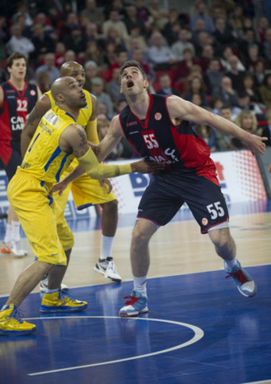 Partido de Euroliga entre el Caja Laboral y el Maccabi, con victoria para los israelíes. (Raul BOGAJO/ARGAZKI PRESS)