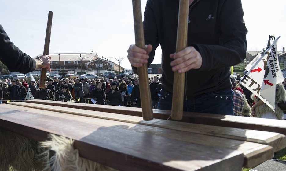 Actuación de dos txalapartaris. (Jagoba MANTEROLA/ARGAZKI PRESS) Actuación de dos txalapartaris. (Jagoba MANTEROLA/ARGAZKI PRESS)