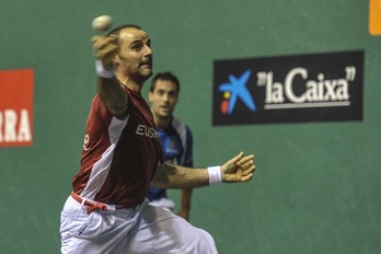 Xala, en un momento del partido. (Lander F. ARROYABE/ARGAZKI PRESS)