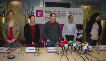Presentación del Foro Social, el 21 de febrero. (Monika DEL VALLE/ARGAZKI PRESS)