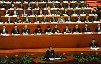 Congreso del PCCh, en Pekín. (Goh CHAI HIN/AFP)
