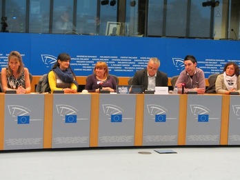 Comparecencia de Herrira en el Parlamento Europeo. (NAIZ.INFO)