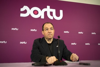 Pernando Barrena, hoy en Donostia. (Juan Carlos RUIZ/ARGAZKI PRESS)