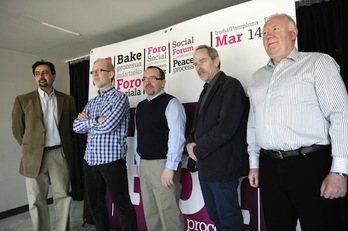 Participantes en la segunda jornada del Foro Social, que se celebra en Bilbo. (ARGAZKI PRESS)