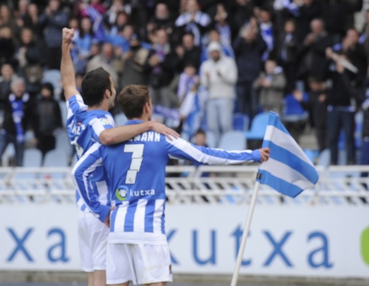 Gol festa izan da Anoetan. (ARGAZKI PRESS)