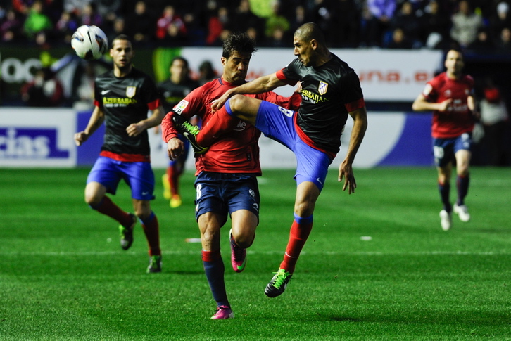 Osasunak ezer gutxi egin al izna du Atletico Madrilen aurka. (ARGAZKI PRESS)