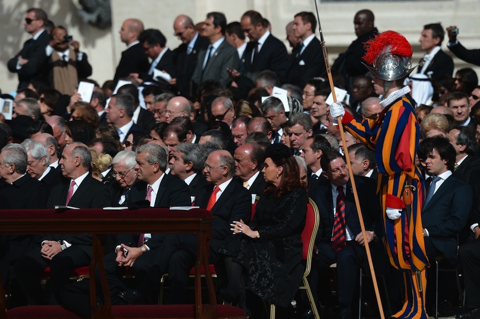 Delegaciones de 132 países han asistido a la ceremonia. (Filippo MONTEFORTE/AFP) Delegaciones de 132 países han asistido a la ceremonia. (Filippo MONTEFORTE/AFP)