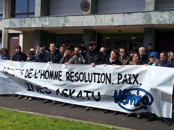 Baionan egin duten mobilizazioaren irudia. (HERRIRA)