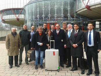 El abogado Mark Muller, durante su intervención ante la Gran Sala. (Martxelo DÍAZ)