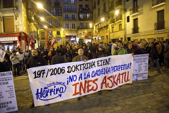 Concentración celebrada esta tarde en Iruñea. (Idoia ZABALETA/ARGAZKI PRESS)