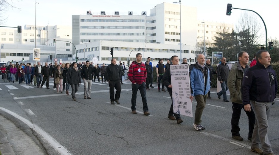 Enkartelada egin dute arratsaldean Barañainen. (Idoia ZABALETA/ARGAZKI PRESS) Enkartelada egin dute arratsaldean Barañainen. (Idoia ZABALETA/ARGAZKI PRESS)
