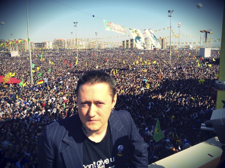 Fermin Muguruza, ayer en Diyarbakir. (Fermin MUGURUZA)