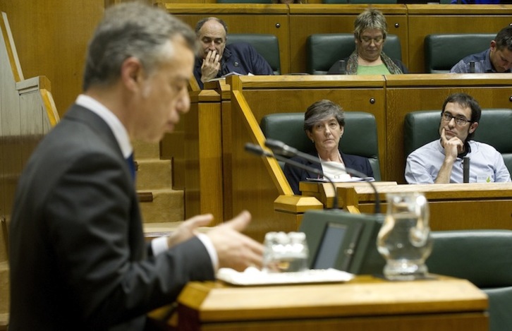 Iñigo Urkullu, durante su intervención. (Raúl BOGAJO/ARGAZKI PRESS)
