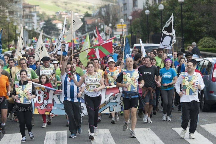 Korrika, Zarauztik igaro denean. (Gorka RUBIO/ARGAZKI PRESS)
