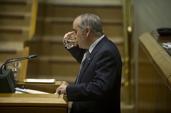 Iñaki Arriola, en una imagen tomada en el Parlamento de Gasteiz. (Raul BOGAJO/ARGAZKI PRESS)