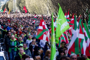 Miles de personas se han dado cita en Iruñea. (Iñigo URIZ / ARGAZKI PRESS)