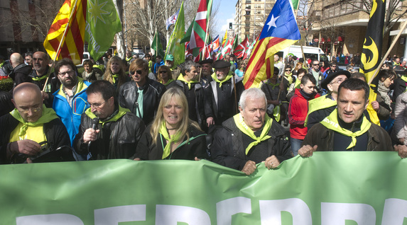 Manifestazioaren hasiera. (Iñigo URIZ / ARGAZKI PRESS)