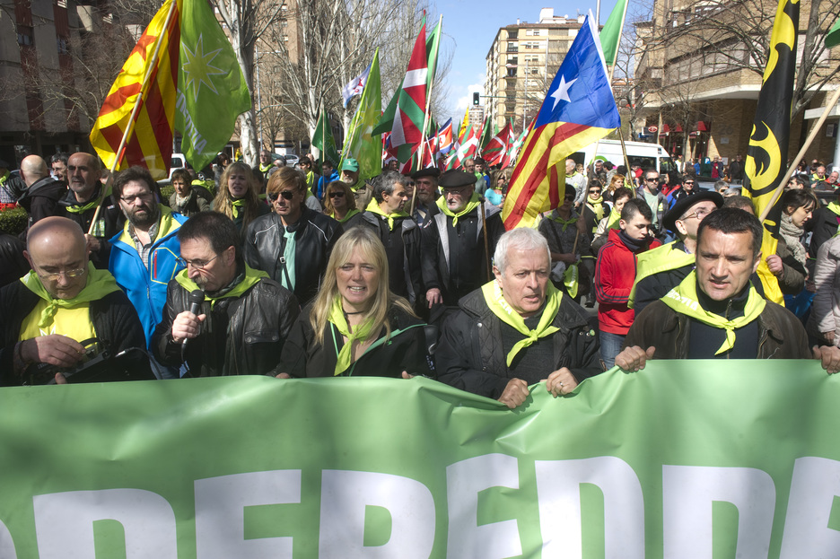 Manifestazioaren hasiera. (Iñigo URIZ / ARGAZKI PRESS)