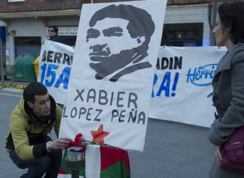 Manifestación convocada por Herrira este domingo por la muerte de López Peña. (Monika DEL VALLE/ARGAZKI PRESS)