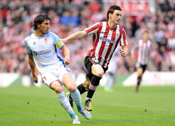 Aritz Aduriz, durante un partido de esta temporada. (Jon HERNAEZ/ARGAZKI PRESS)