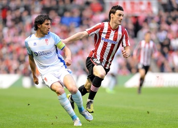 Aduriz ha ejecutado el único gol del Athletic. (Jon HERNAEZ/ARGAZKI PRESS)