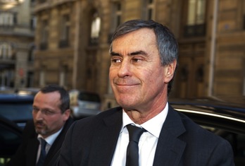 Cahuzac, a su llegada al Tribunal de París. (Martin BUREAU/AFP)