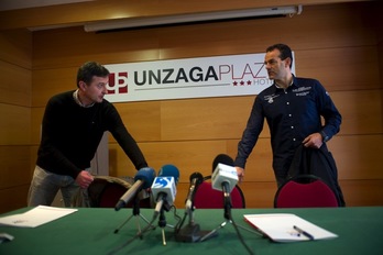 Titín III ha comparecido junto a Inaxio Errandonea. (Juan Carlos RUIZ/ARGAZKI PRESS)