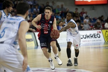 No está asegurapa por lesión la participación de Caseur en el partido de hoy. (Raul BOGAJO/ARGAZKI PRESS)
