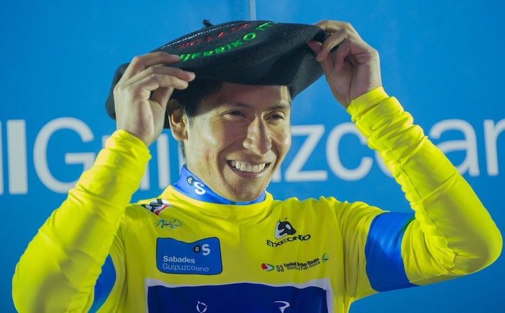 Nairo Quintana, Euskal Herriko Itzuliko irabazlea. (Andoni CANELLADA/ARGAZKI PRESS)