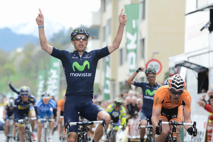 Rui Costa Zornotzako helmugan. (ARGAZKI PRESS)