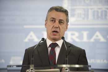 El lehendakari, Iñigo Urkullu. (Raul BOGAJO/ARGAZKI PRESS)